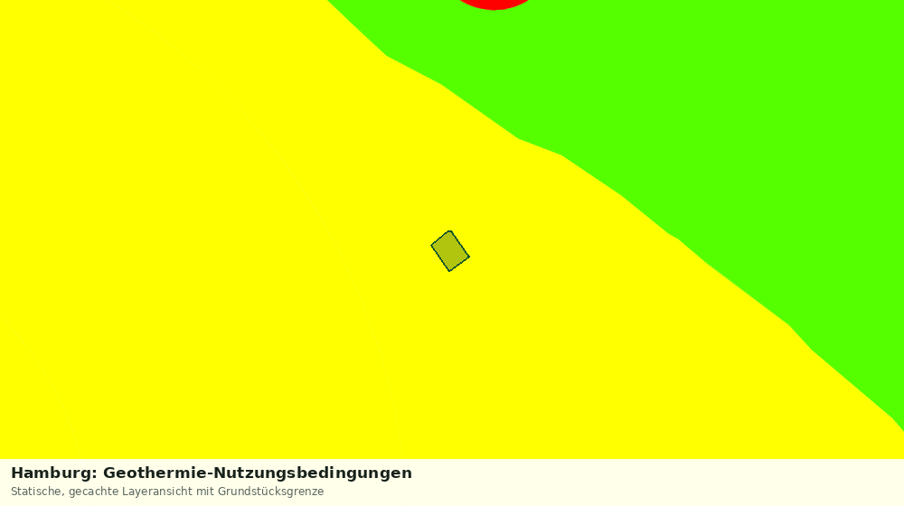 Statische Kartenansicht: Hamburg: Geothermie-Nutzungsbedingungen