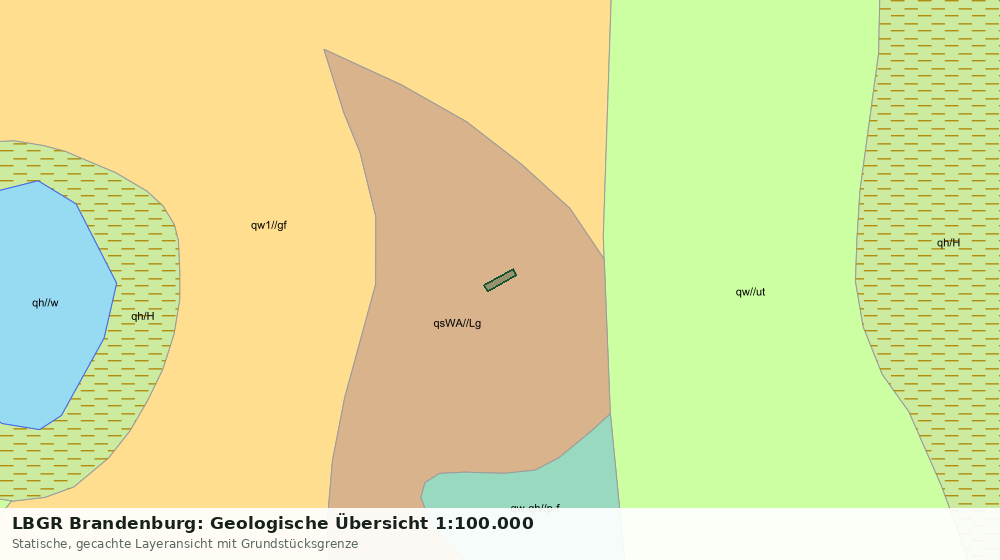 Statische Kartenansicht: LBGR Brandenburg: Geologische Übersicht 1:100.000