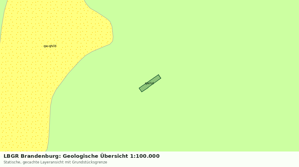 Statische Kartenansicht: LBGR Brandenburg: Geologische Übersicht 1:100.000
