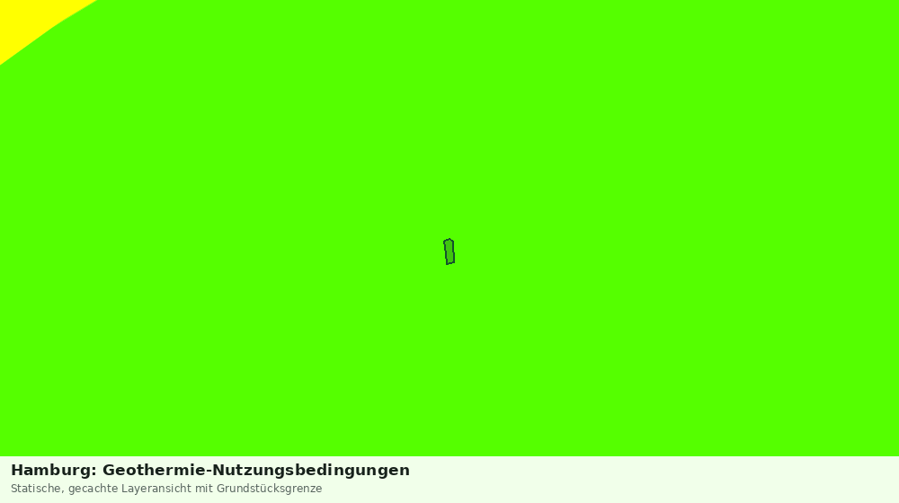 Statische Kartenansicht: Hamburg: Geothermie-Nutzungsbedingungen