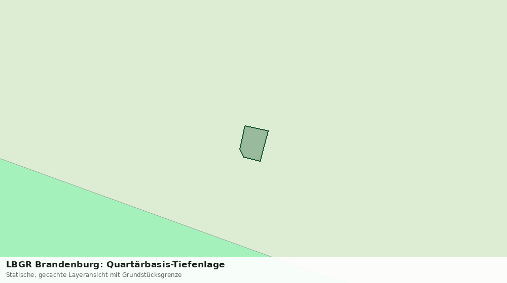 Statische Kartenansicht: LBGR Brandenburg: Quartärbasis-Tiefenlage