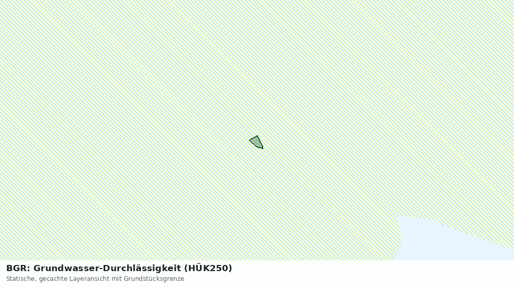 Statische Kartenansicht: BGR: Grundwasser-Durchlässigkeit (HÜK250)