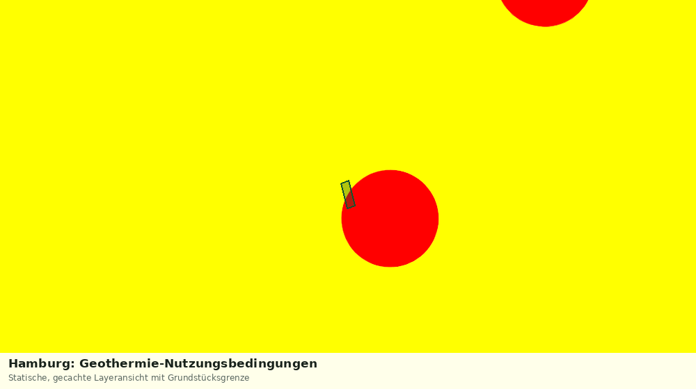 Statische Kartenansicht: Hamburg: Geothermie-Nutzungsbedingungen