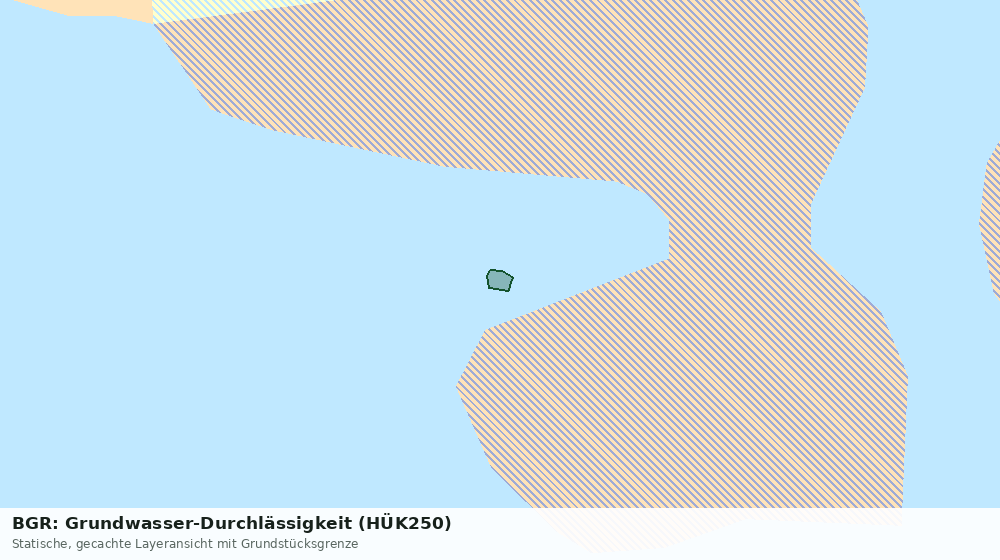 Statische Kartenansicht: BGR: Grundwasser-Durchlässigkeit (HÜK250)