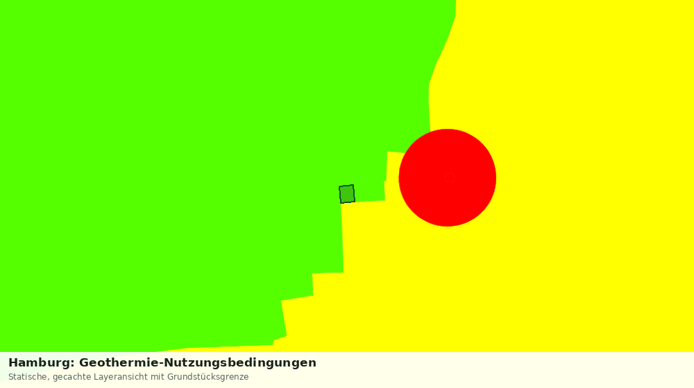 Statische Kartenansicht: Hamburg: Geothermie-Nutzungsbedingungen