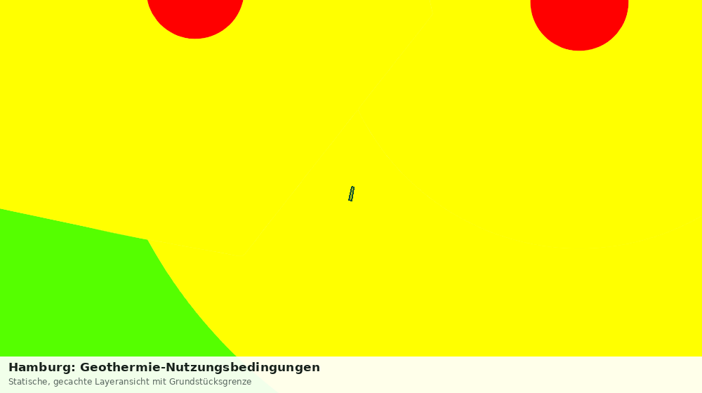 Statische Kartenansicht: Hamburg: Geothermie-Nutzungsbedingungen