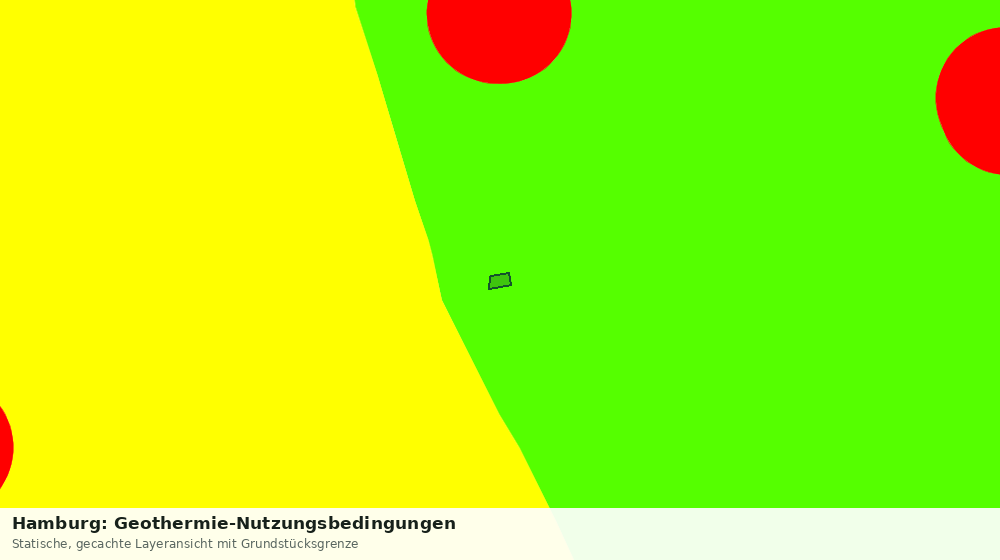 Statische Kartenansicht: Hamburg: Geothermie-Nutzungsbedingungen