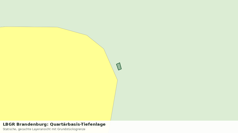 Statische Kartenansicht: LBGR Brandenburg: Quartärbasis-Tiefenlage