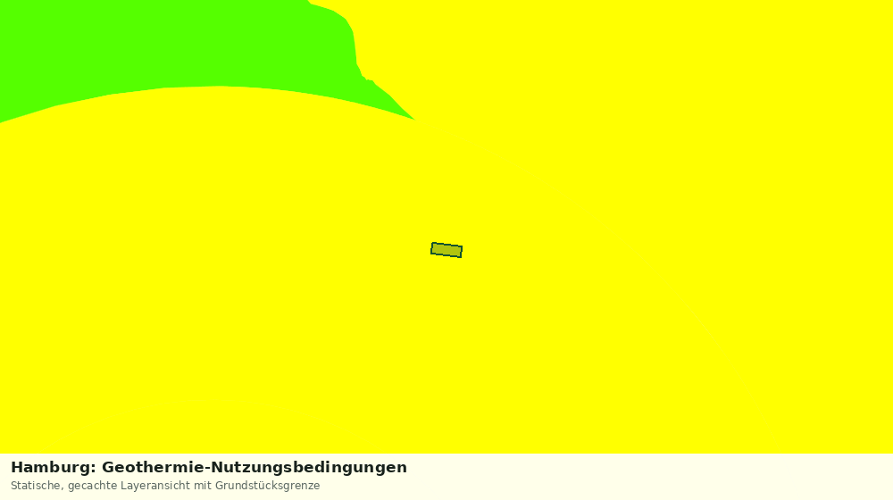 Statische Kartenansicht: Hamburg: Geothermie-Nutzungsbedingungen