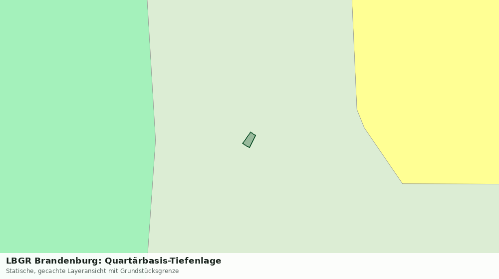 Statische Kartenansicht: LBGR Brandenburg: Quartärbasis-Tiefenlage