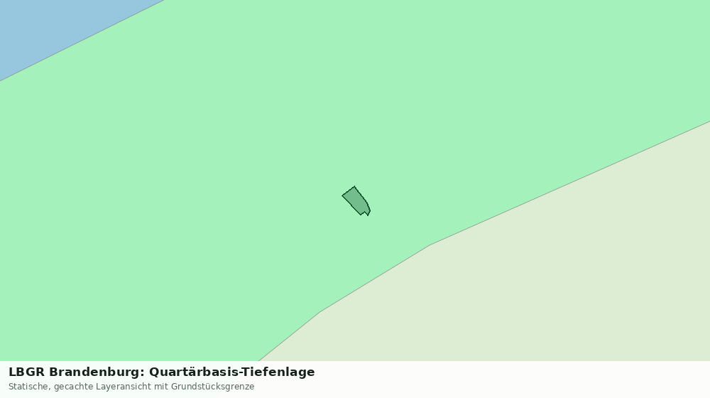 Statische Kartenansicht: LBGR Brandenburg: Quartärbasis-Tiefenlage