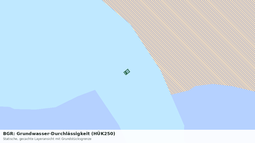 Statische Kartenansicht: BGR: Grundwasser-Durchlässigkeit (HÜK250)