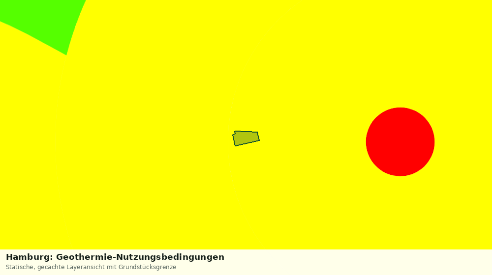 Statische Kartenansicht: Hamburg: Geothermie-Nutzungsbedingungen