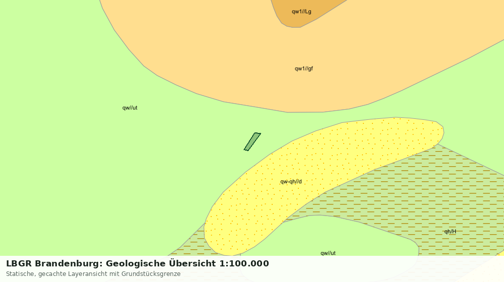 Statische Kartenansicht: LBGR Brandenburg: Geologische Übersicht 1:100.000