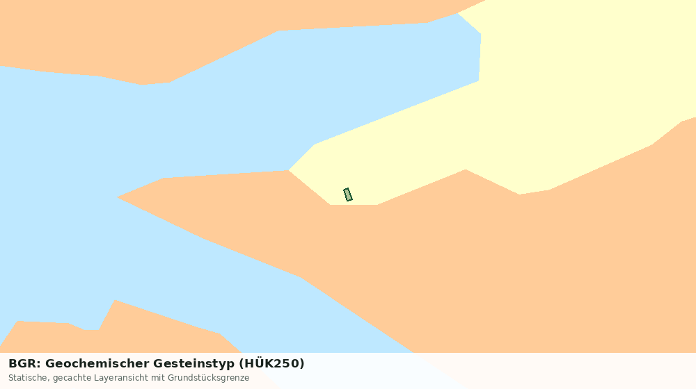 Statische Kartenansicht: BGR: Geochemischer Gesteinstyp (HÜK250)
