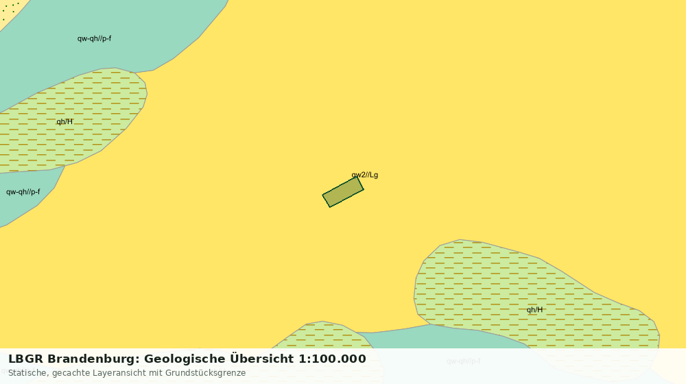Statische Kartenansicht: LBGR Brandenburg: Geologische Übersicht 1:100.000