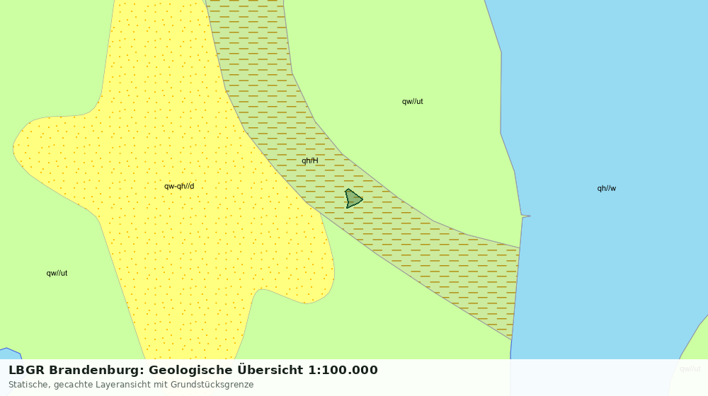 Statische Kartenansicht: LBGR Brandenburg: Geologische Übersicht 1:100.000