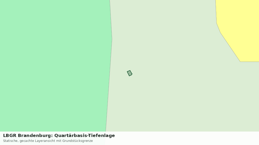 Statische Kartenansicht: LBGR Brandenburg: Quartärbasis-Tiefenlage