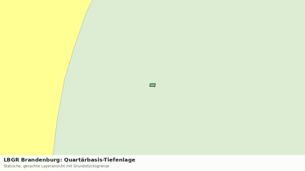 Statische Kartenansicht: LBGR Brandenburg: Quartärbasis-Tiefenlage