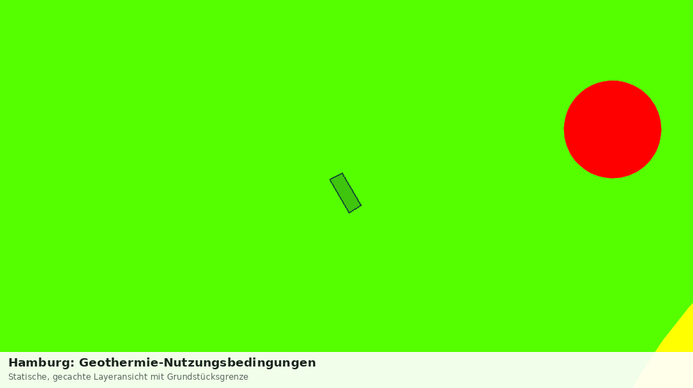 Statische Kartenansicht: Hamburg: Geothermie-Nutzungsbedingungen
