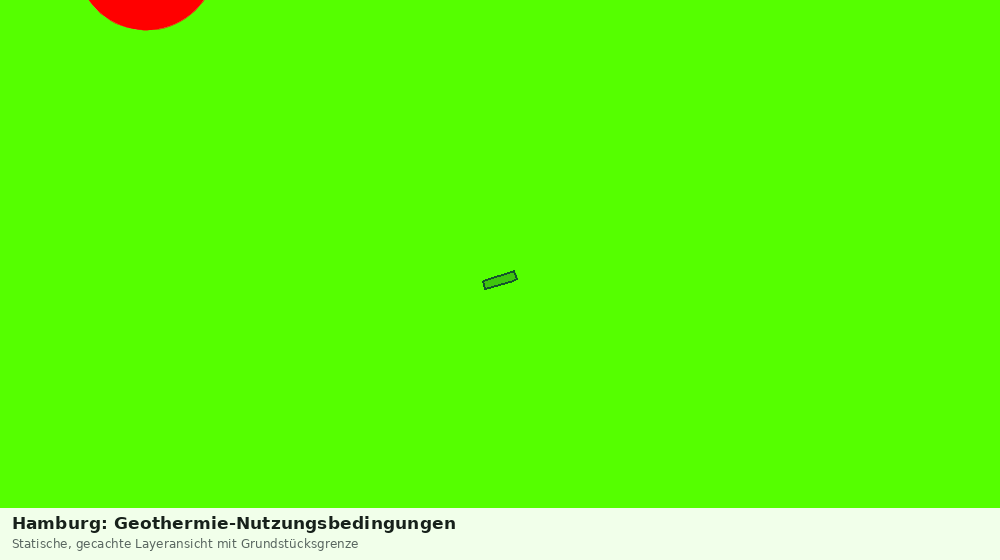 Statische Kartenansicht: Hamburg: Geothermie-Nutzungsbedingungen