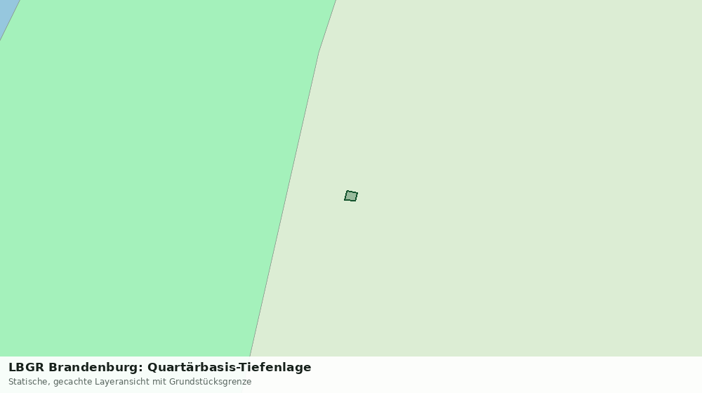 Statische Kartenansicht: LBGR Brandenburg: Quartärbasis-Tiefenlage
