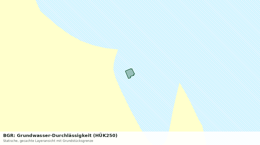 Statische Kartenansicht: BGR: Grundwasser-Durchlässigkeit (HÜK250)