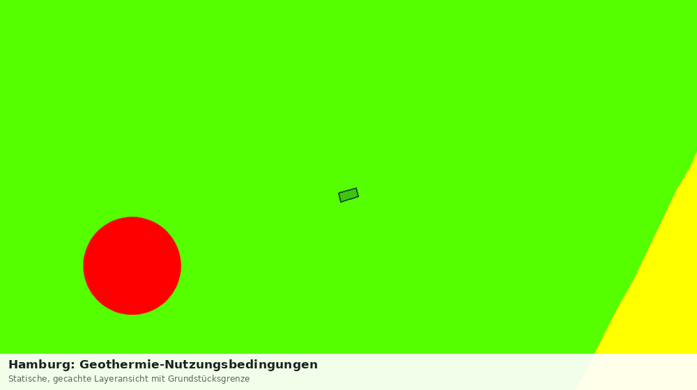 Statische Kartenansicht: Hamburg: Geothermie-Nutzungsbedingungen