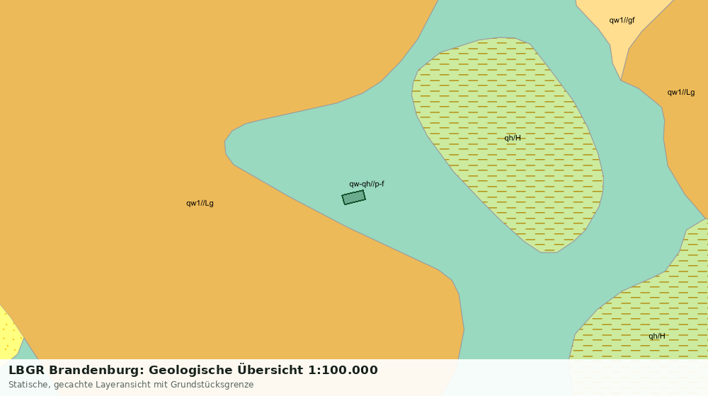 Statische Kartenansicht: LBGR Brandenburg: Geologische Übersicht 1:100.000