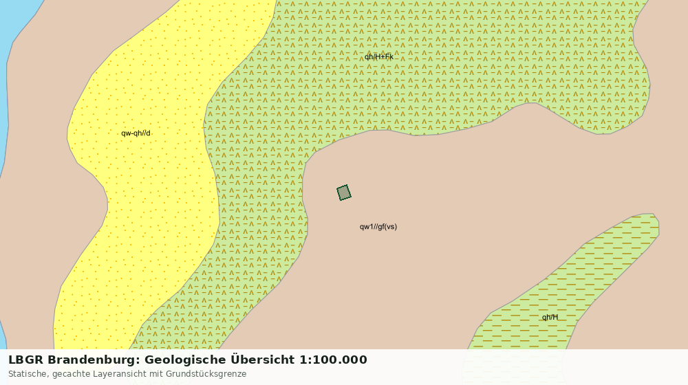 Statische Kartenansicht: LBGR Brandenburg: Geologische Übersicht 1:100.000