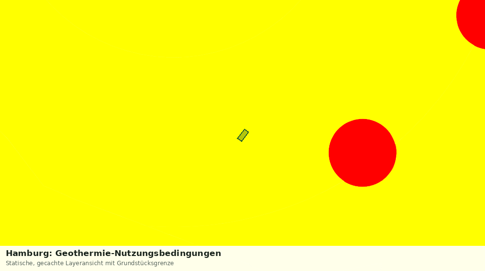 Statische Kartenansicht: Hamburg: Geothermie-Nutzungsbedingungen