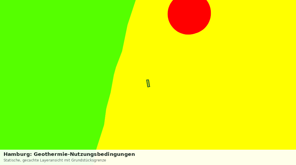 Statische Kartenansicht: Hamburg: Geothermie-Nutzungsbedingungen
