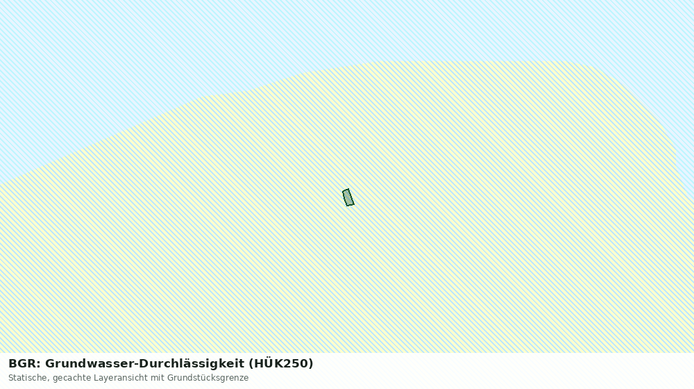Statische Kartenansicht: BGR: Grundwasser-Durchlässigkeit (HÜK250)