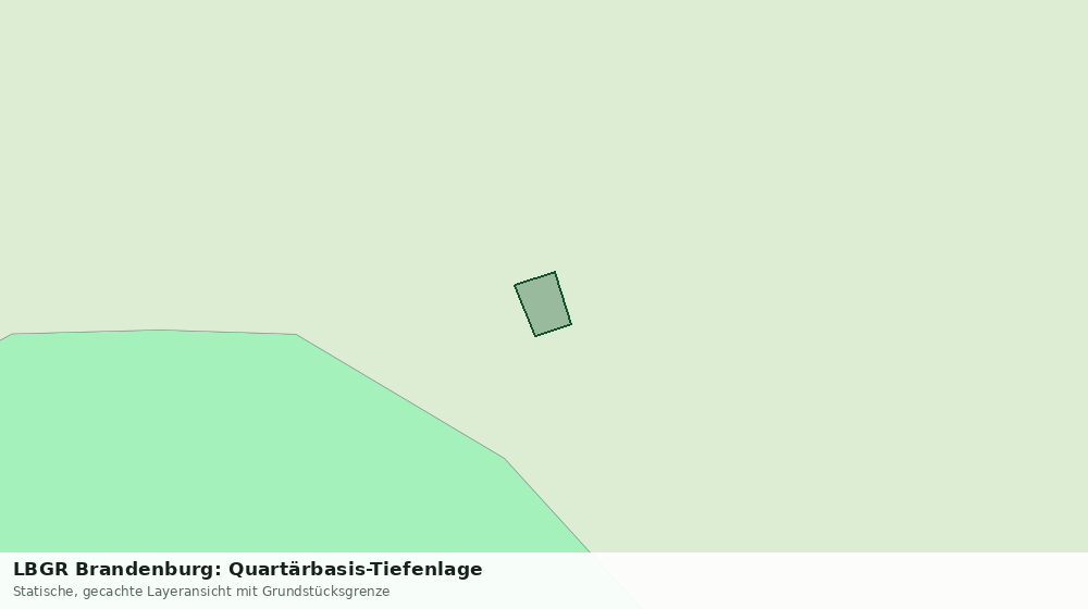 Statische Kartenansicht: LBGR Brandenburg: Quartärbasis-Tiefenlage