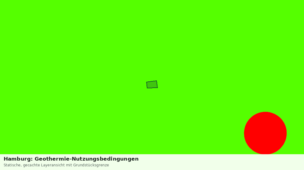 Statische Kartenansicht: Hamburg: Geothermie-Nutzungsbedingungen
