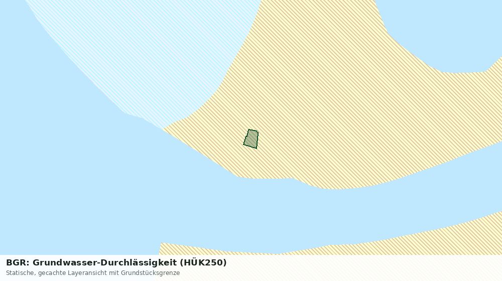 Statische Kartenansicht: BGR: Grundwasser-Durchlässigkeit (HÜK250)