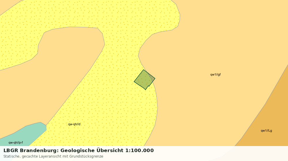 Statische Kartenansicht: LBGR Brandenburg: Geologische Übersicht 1:100.000