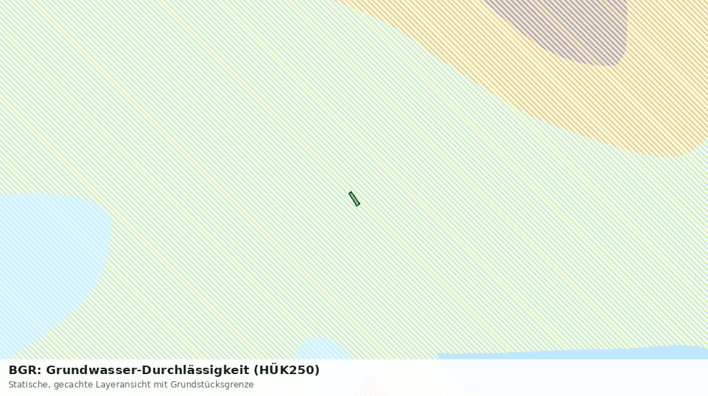 Statische Kartenansicht: BGR: Grundwasser-Durchlässigkeit (HÜK250)