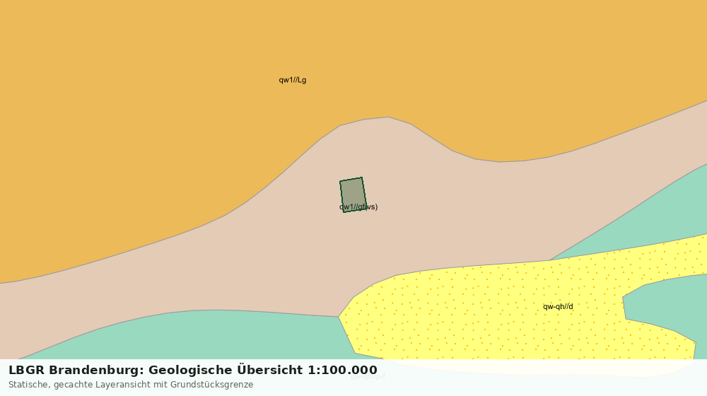 Statische Kartenansicht: LBGR Brandenburg: Geologische Übersicht 1:100.000