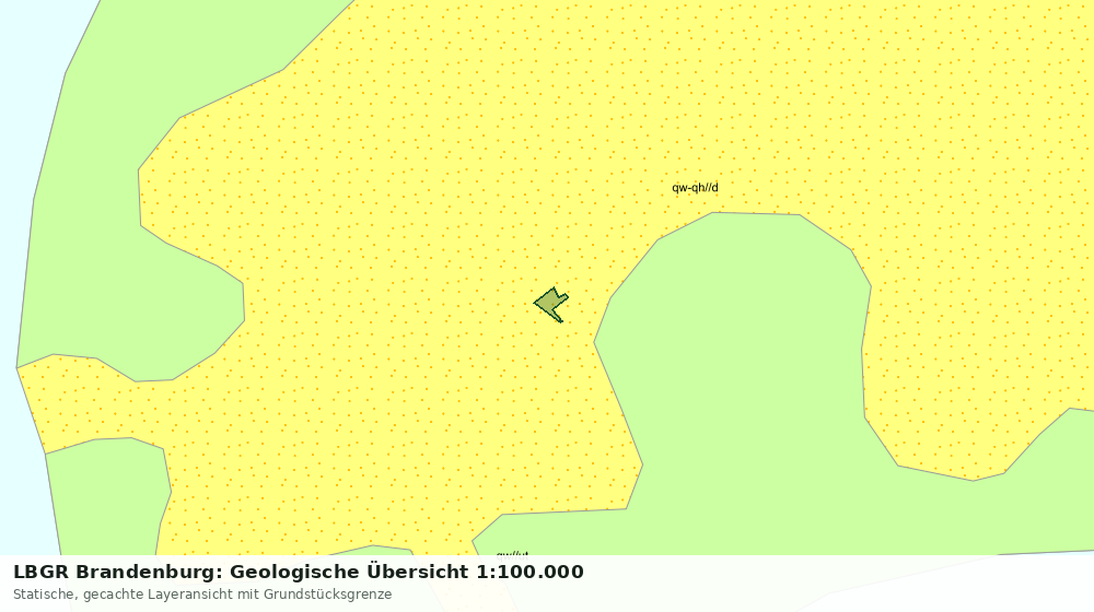 Statische Kartenansicht: LBGR Brandenburg: Geologische Übersicht 1:100.000