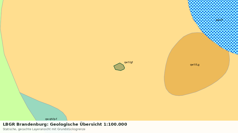 Statische Kartenansicht: LBGR Brandenburg: Geologische Übersicht 1:100.000