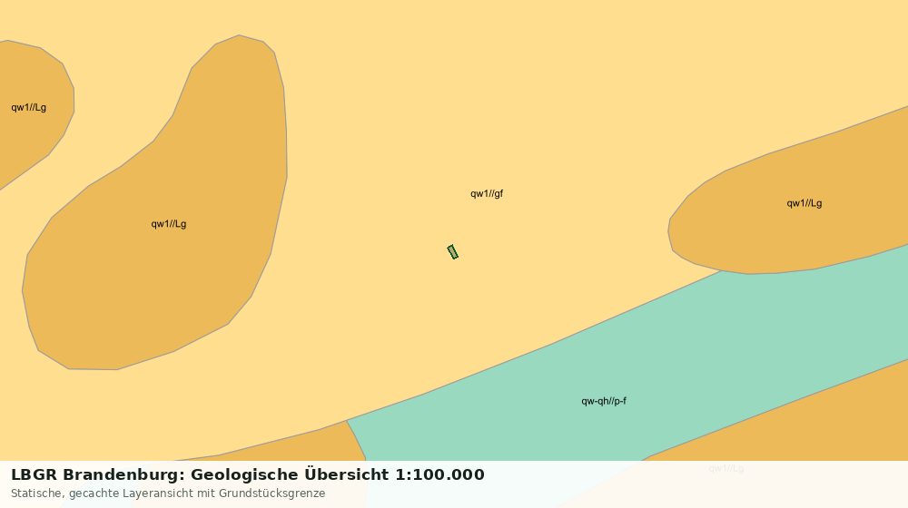 Statische Kartenansicht: LBGR Brandenburg: Geologische Übersicht 1:100.000