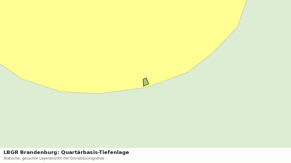 Statische Kartenansicht: LBGR Brandenburg: Quartärbasis-Tiefenlage
