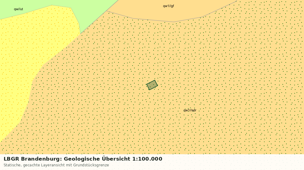 Statische Kartenansicht: LBGR Brandenburg: Geologische Übersicht 1:100.000