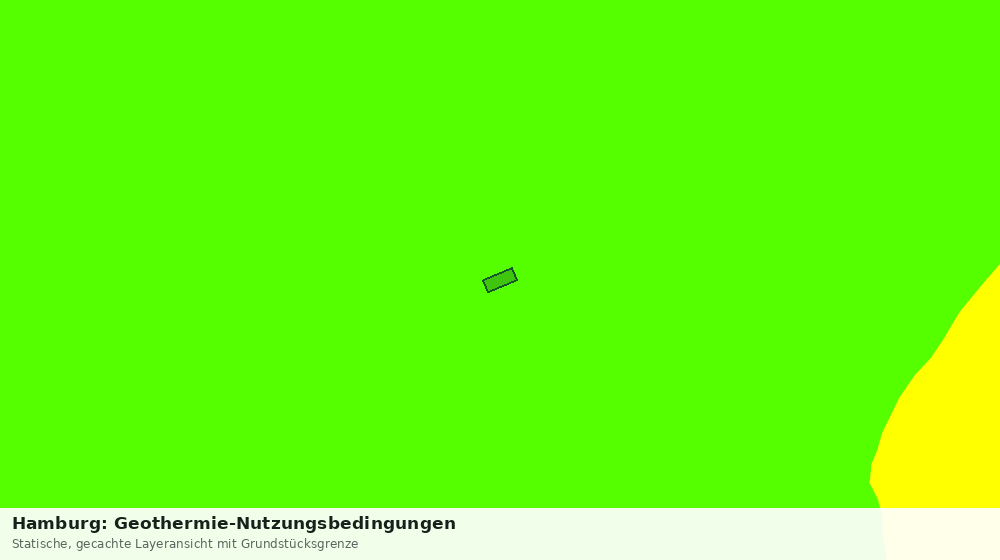 Statische Kartenansicht: Hamburg: Geothermie-Nutzungsbedingungen