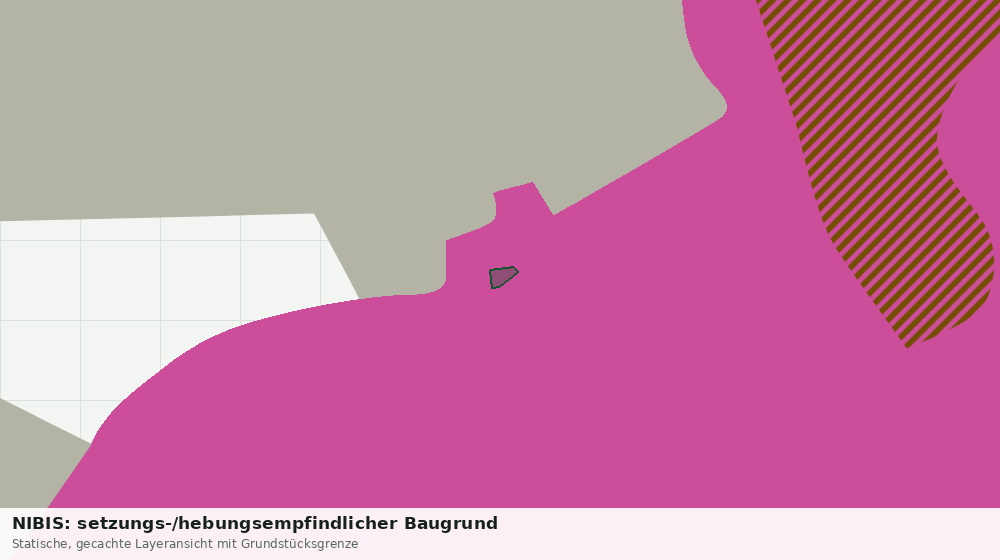 Statische Kartenansicht: NIBIS: setzungs-/hebungsempfindlicher Baugrund