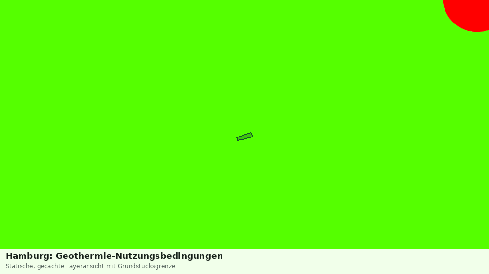 Statische Kartenansicht: Hamburg: Geothermie-Nutzungsbedingungen