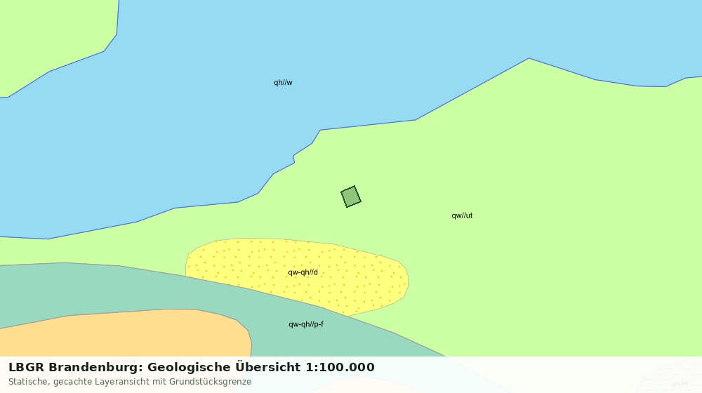 Statische Kartenansicht: LBGR Brandenburg: Geologische Übersicht 1:100.000