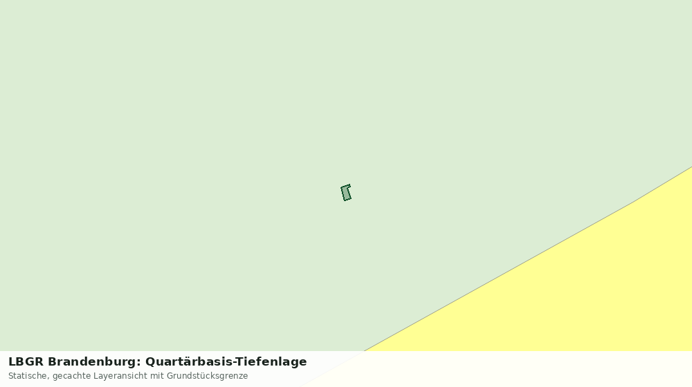 Statische Kartenansicht: LBGR Brandenburg: Quartärbasis-Tiefenlage