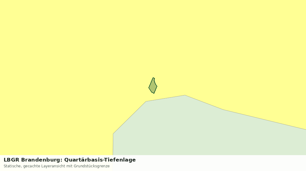 Statische Kartenansicht: LBGR Brandenburg: Quartärbasis-Tiefenlage